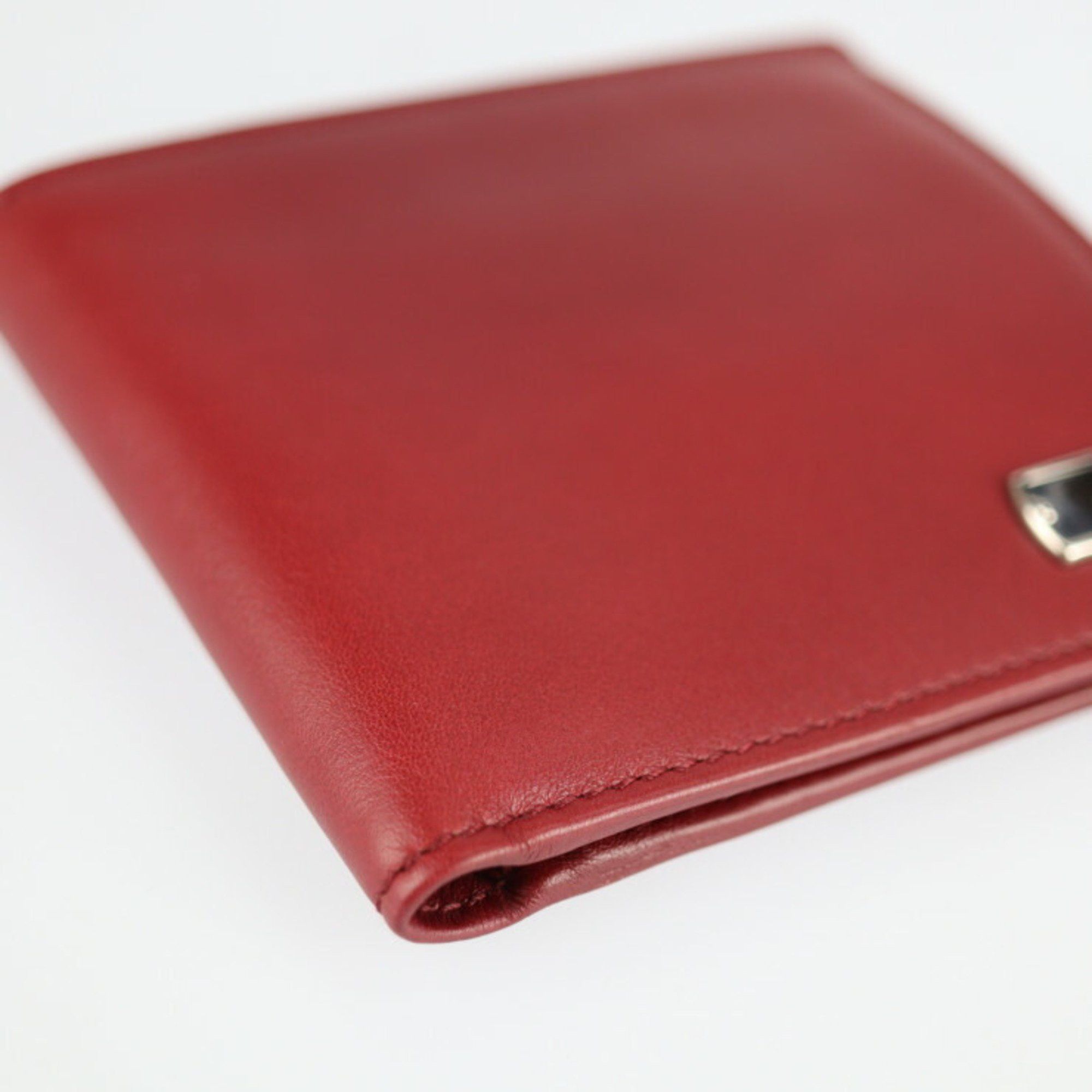 Gucci Gucci Compact Wallet Bi-fold 322134 Leather Bordeaux Plate Size ONE SIZE - 5 Thumbnail