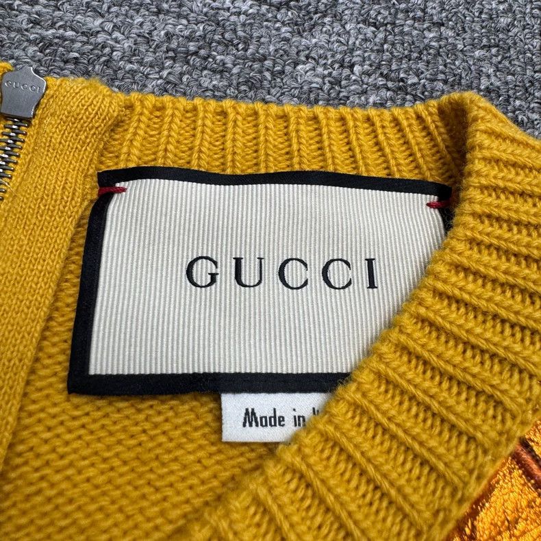 Gucci Gucci Embroidered Sheepskin Sweater Size US L / EU 52-54 / 3 - 3 Thumbnail