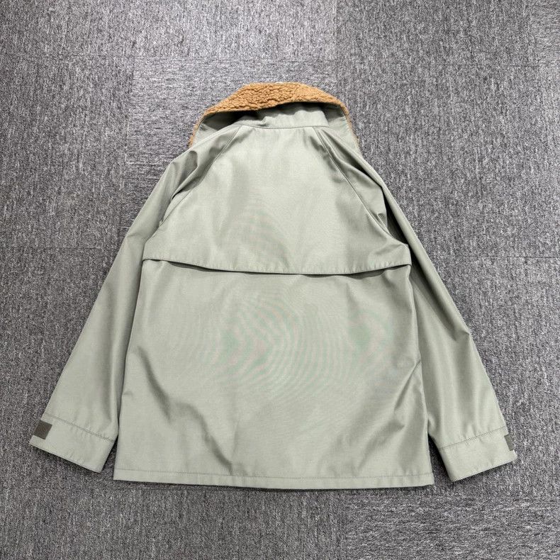 Miu Miu Miu Miu Fur Collar Windbreaker Jacket Size US M / EU 48-50 / 2 - 2 Thumbnail