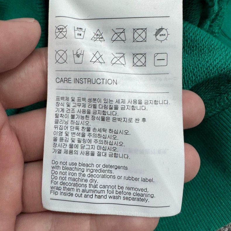 WE11DONE WE11DONE Green Sweatshirt with Logo Badge Size US S / EU 44-46 / 1 - 6 Thumbnail