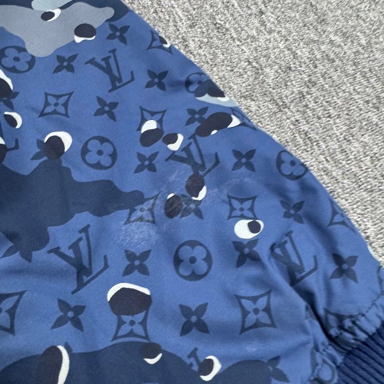 Louis Vuitton Louis Vuitton Blue Camo Reversible Cotton Jacket Size US L / EU 52-54 / 3 - 3 Thumbnail