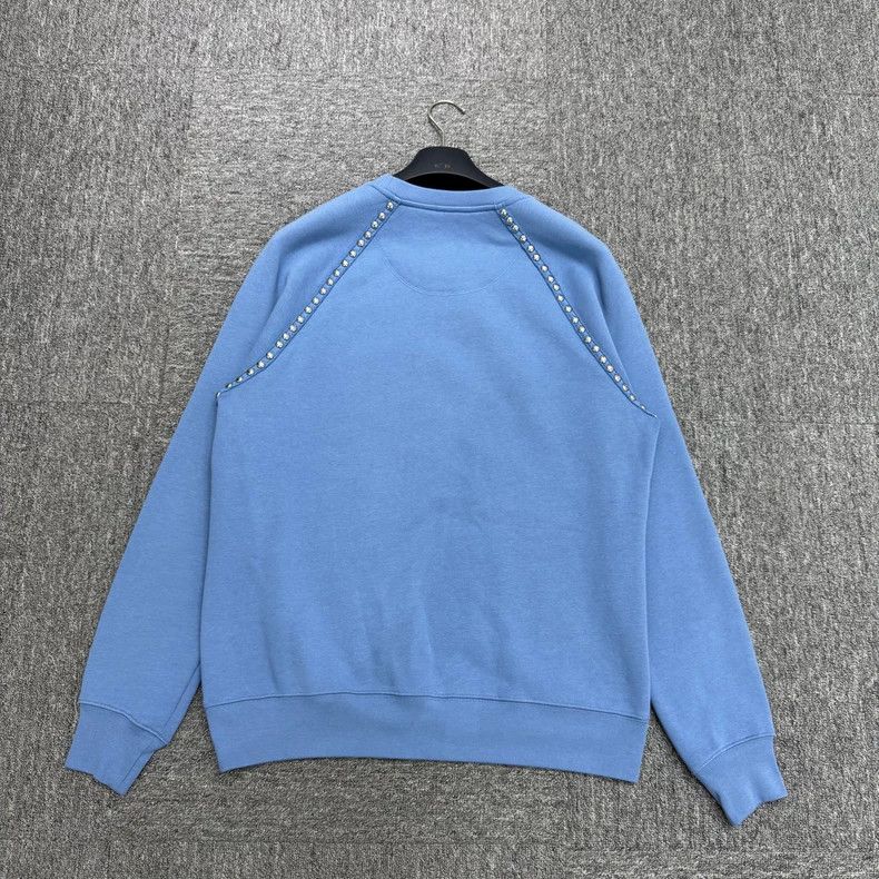Burberry Burberry Studded Sweatshirt in Blue Size US L / EU 52-54 / 3 - 2 Thumbnail