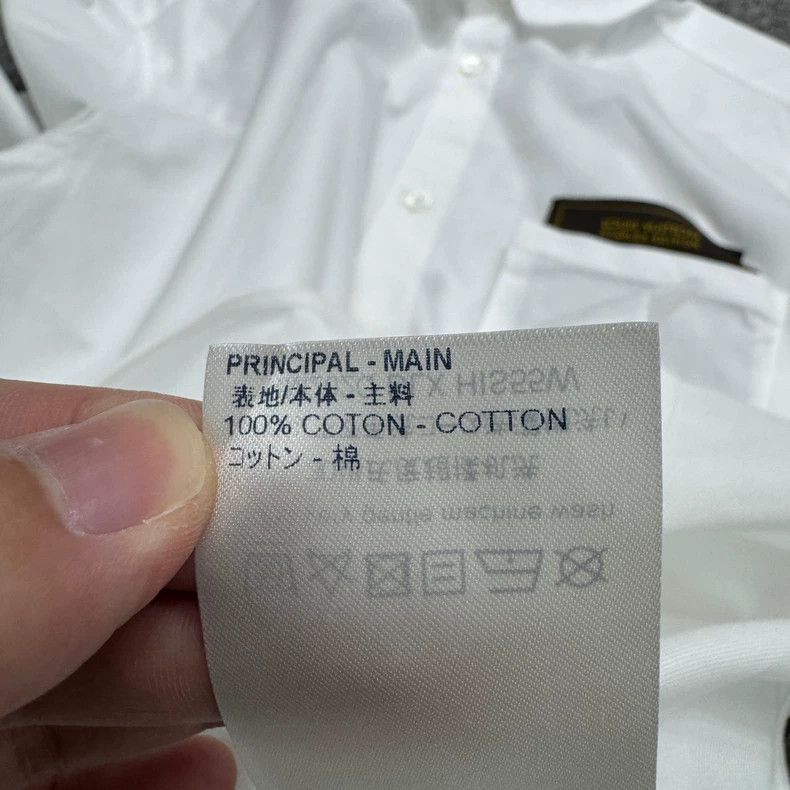 Louis Vuitton Louis Vuitton White Long Sleeve Shirt Size US XXL / EU 58 / 5 - 5 Thumbnail