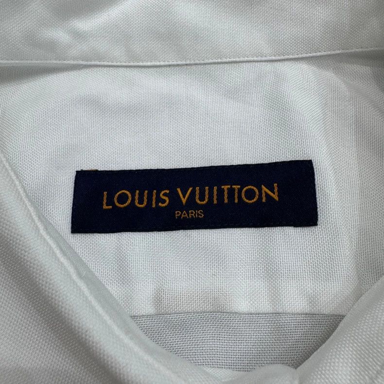 Louis Vuitton Louis Vuitton White Long Sleeve Shirt Size US XXL / EU 58 / 5 - 3 Thumbnail