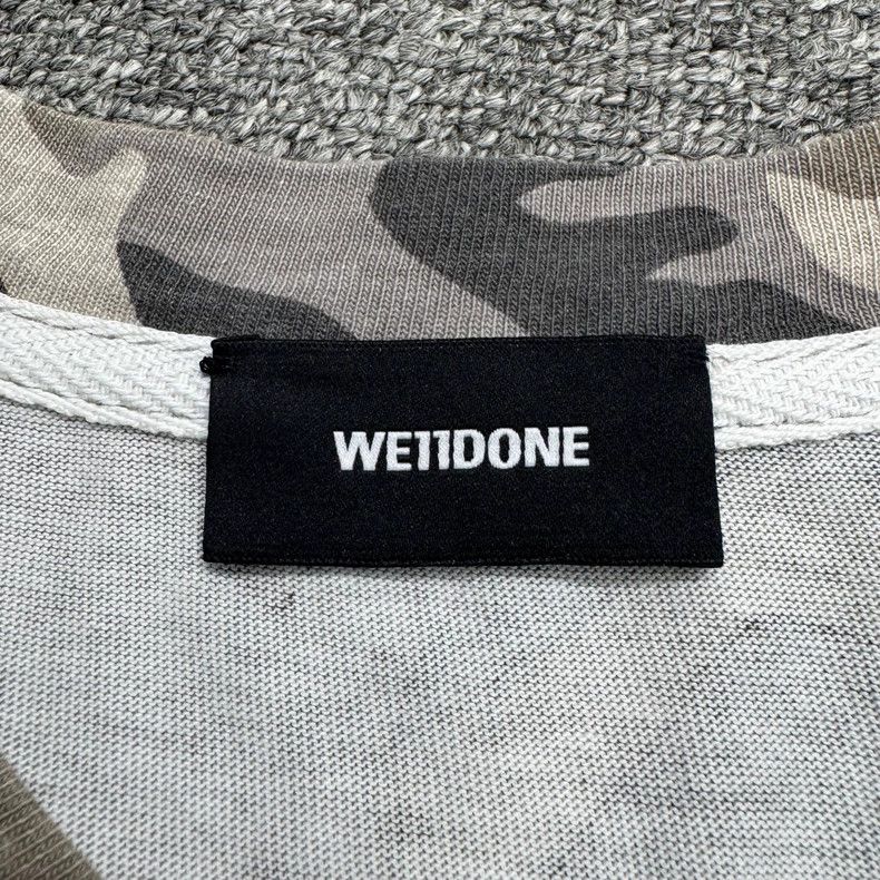 WE11DONE Camouflage Short Sleeve Tee with Studs Size US S / EU 44-46 / 1 - 4 Thumbnail