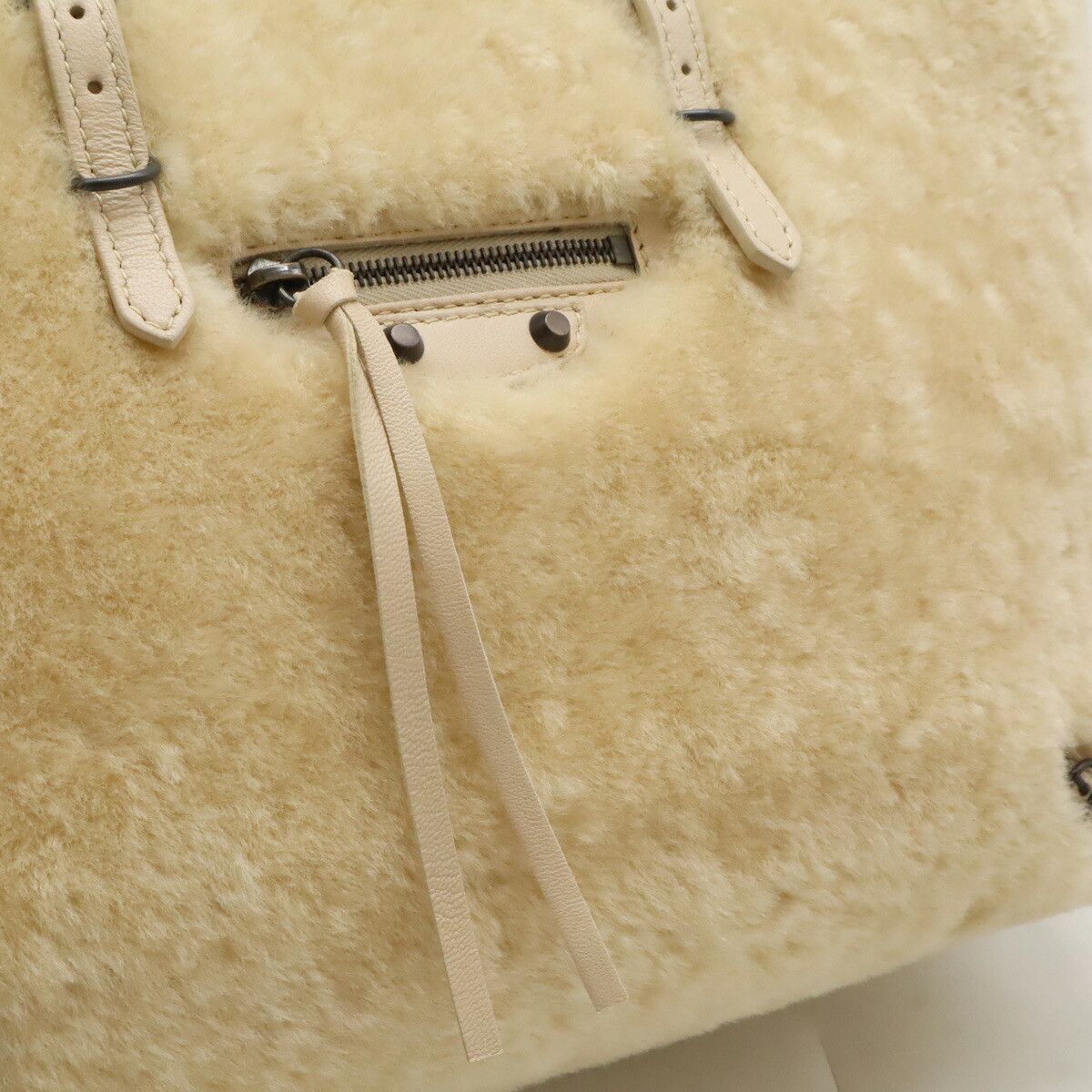 Balenciaga Balenciaga Balenciaga Papier Fur Leather 2way Bag Leather Shoulder Bag 410238 DUTY FREE for USA Size ONE SIZE - 6 Thumbnail