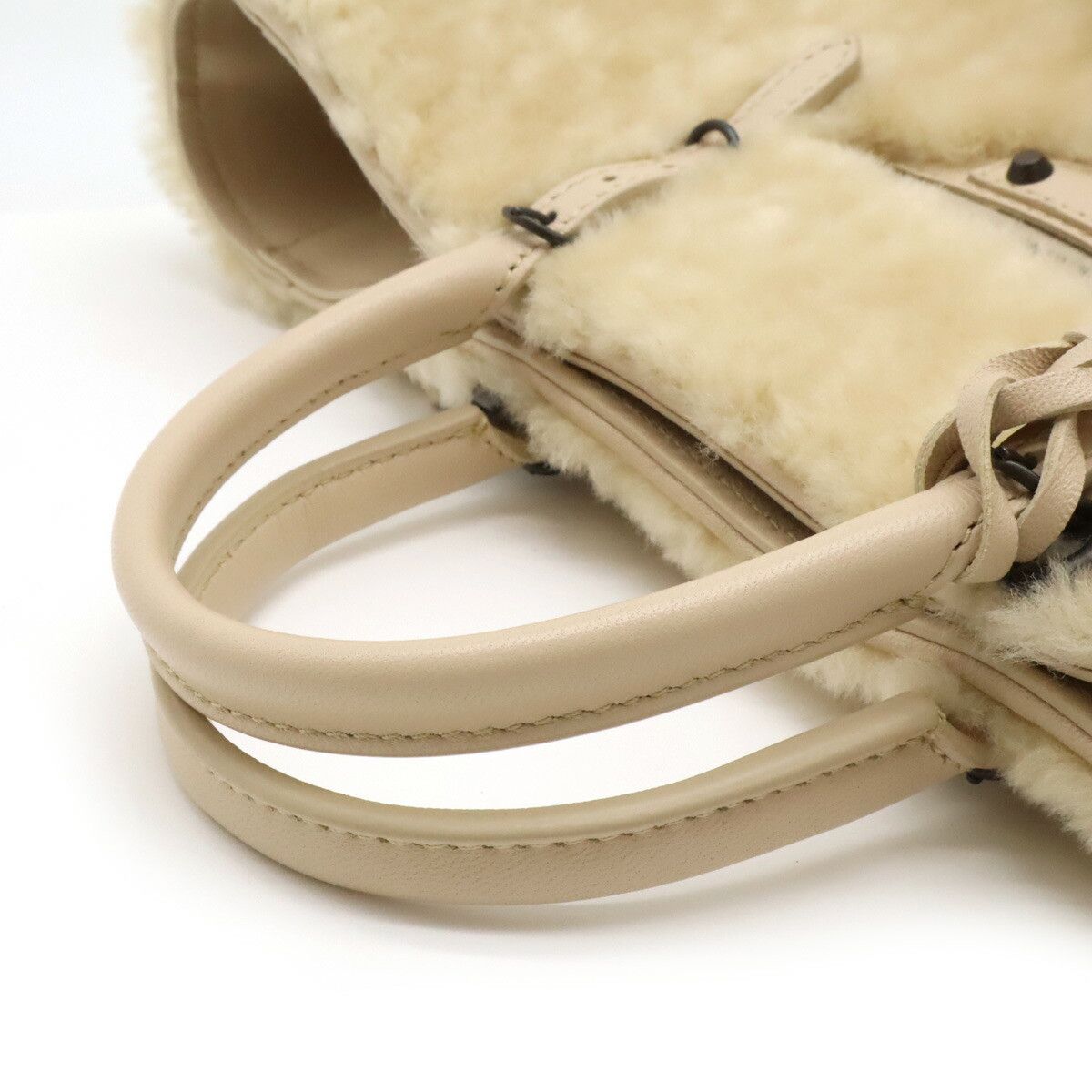Balenciaga Balenciaga Balenciaga Papier Fur Leather 2way Bag Leather Shoulder Bag 410238 DUTY FREE for USA Size ONE SIZE - 4 Thumbnail
