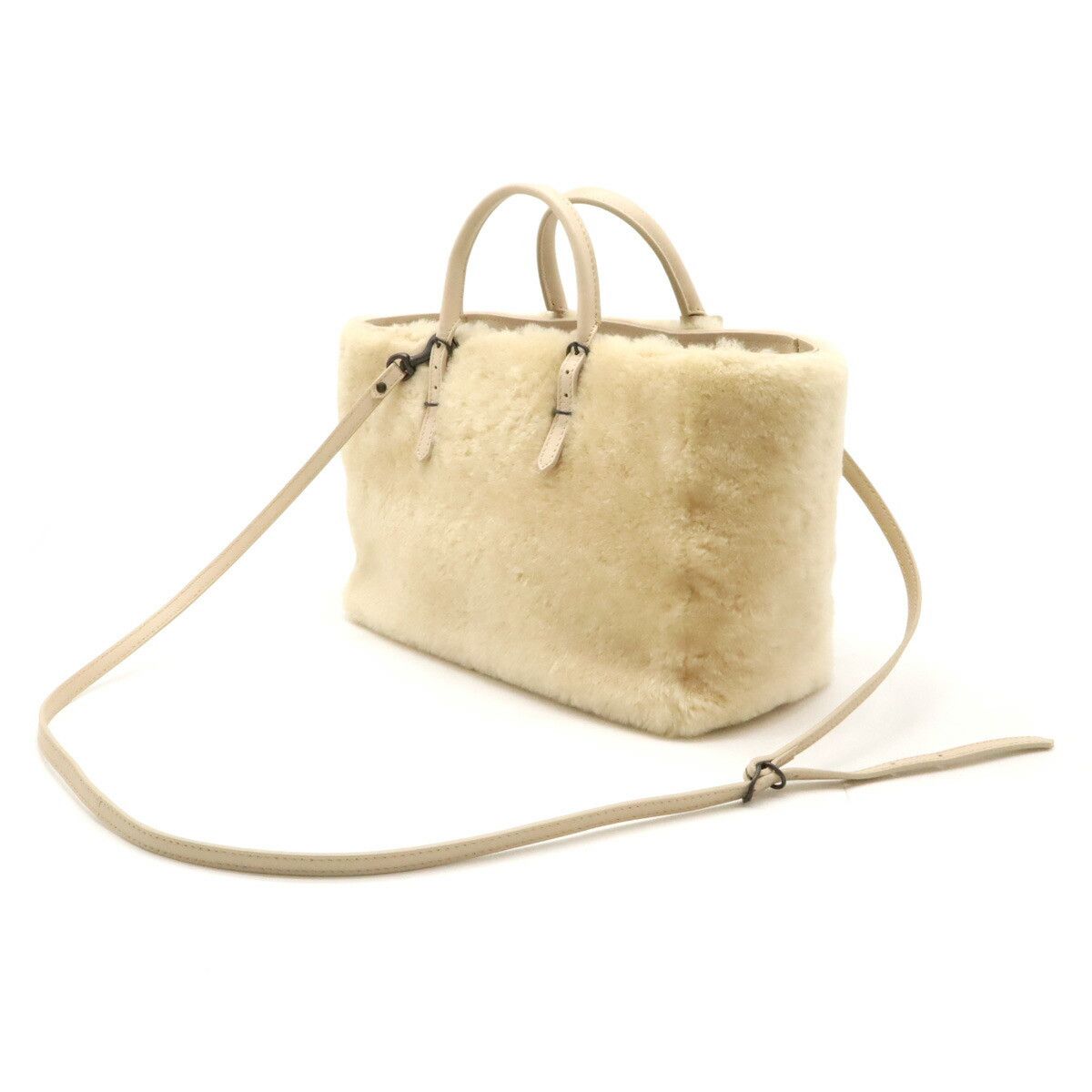 Balenciaga Balenciaga Balenciaga Papier Fur Leather 2way Bag Leather Shoulder Bag 410238 DUTY FREE for USA Size ONE SIZE - 2 Thumbnail