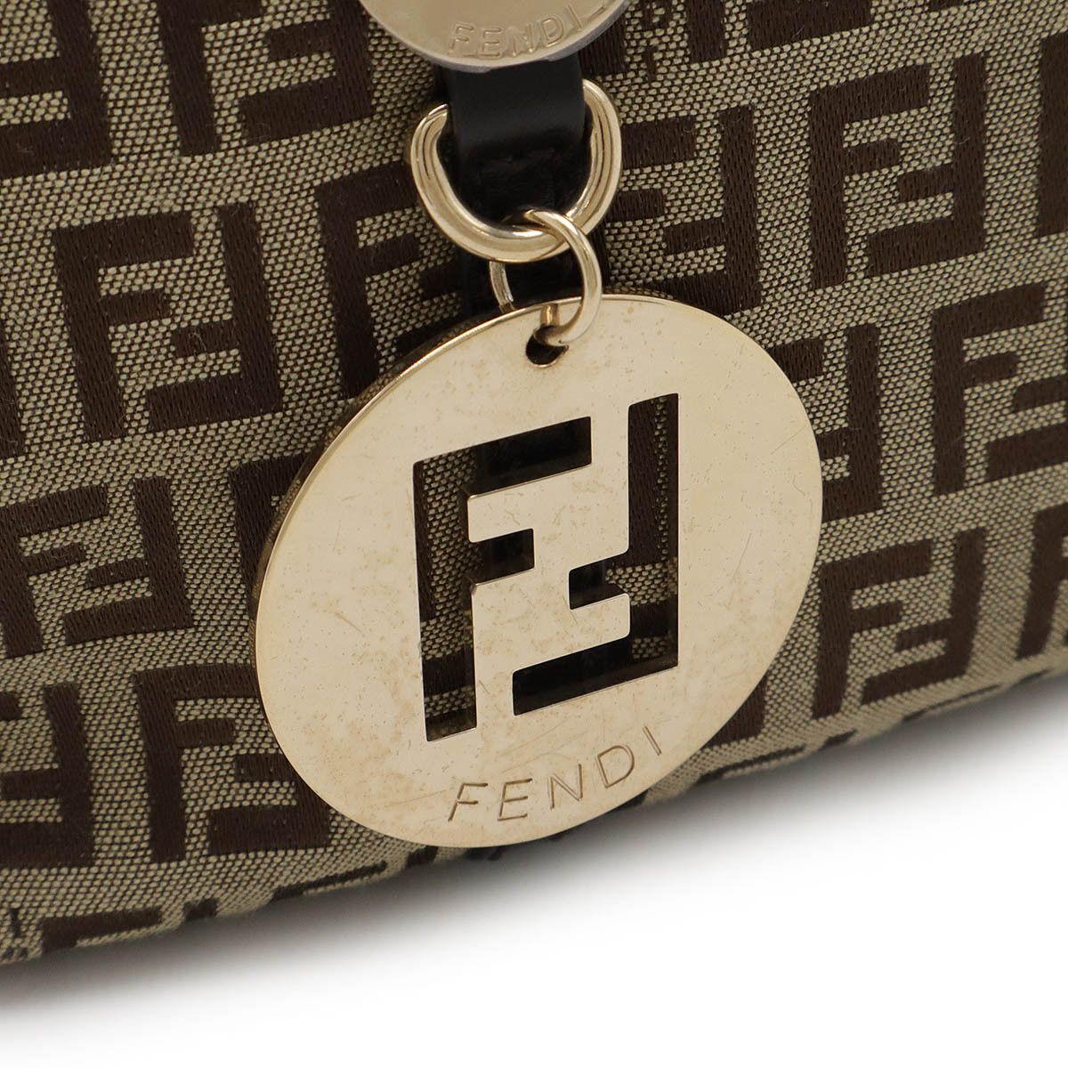 Fendi Fendi Fendi Zucchino Canvas Handbag Canvas Tote Bag 8BH214 Size ONE SIZE - 4 Thumbnail