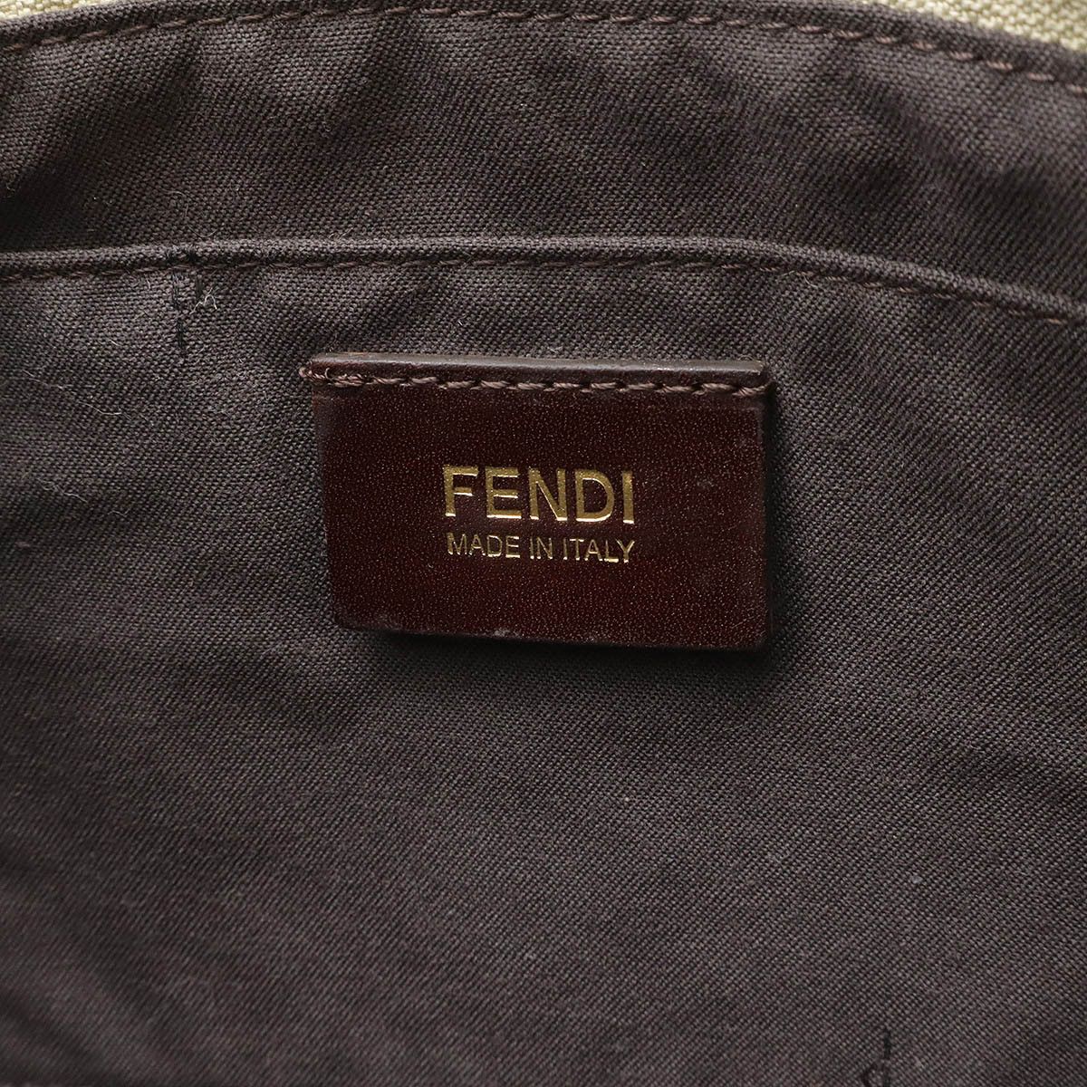 Fendi Fendi Fendi Zucchino Canvas Handbag Canvas Tote Bag 8BH214 Size ONE SIZE - 8 Thumbnail
