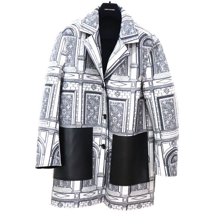 Louis Vuitton Louis Vuitton Louis Vuitton Monogram Wool Coat Cotton Outerwear 1A9AJ5 Size ONE SIZE - 3 Thumbnail