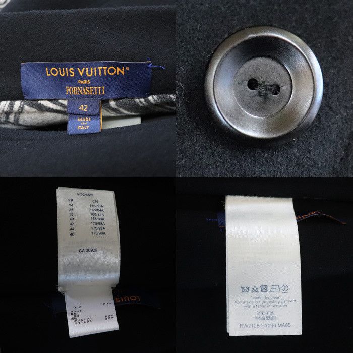 Louis Vuitton Louis Vuitton Louis Vuitton Monogram Wool Coat Cotton Outerwear 1A9AJ5 Size ONE SIZE - 8 Thumbnail