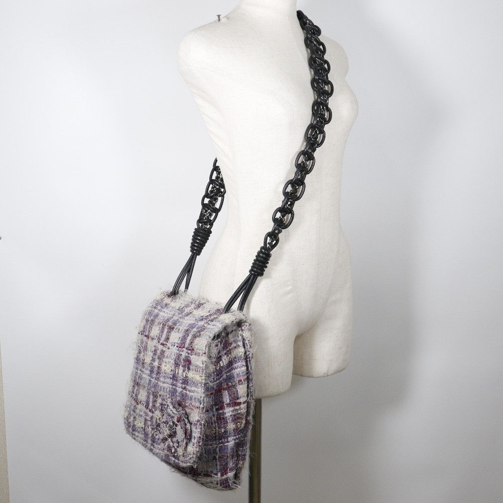 Chanel Chanel Chanel Camellia Tweed Shoulder Bag Others Crossbody Bag DUTY FREE for USA Size ONE SIZE - 8 Thumbnail