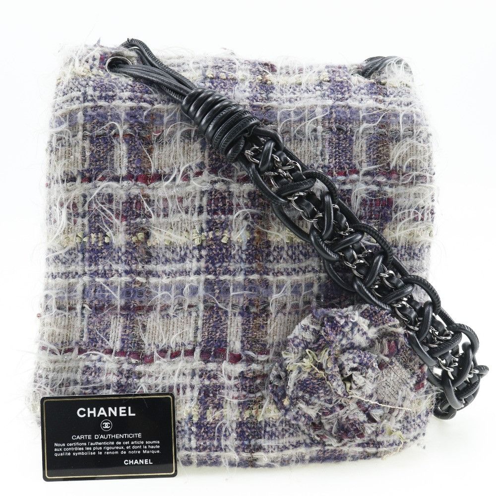 Chanel Chanel Chanel Camellia Tweed Shoulder Bag Others Crossbody Bag DUTY FREE for USA Size ONE SIZE - 9 Thumbnail