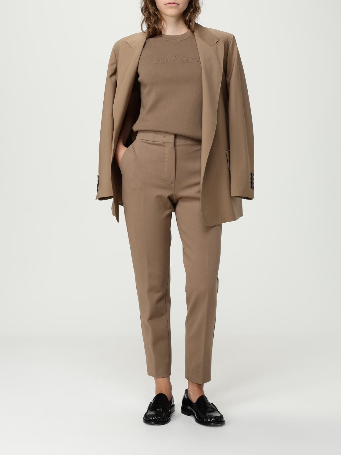 Max Mara Max Mara Jacket Woman Brown Size L / US 10 / IT 46 - 2 Thumbnail