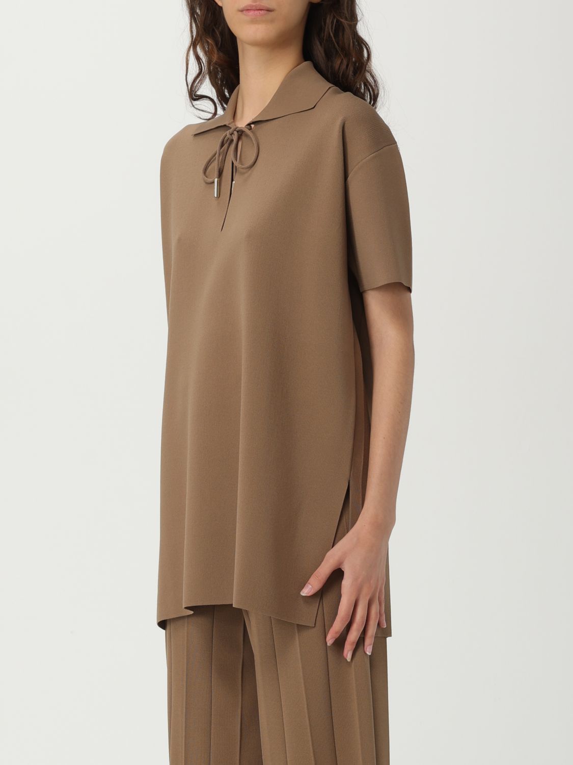 Max Mara Max Mara Polo Shirt Woman Hazel Size S / US 4 / IT 40 - 4 Thumbnail