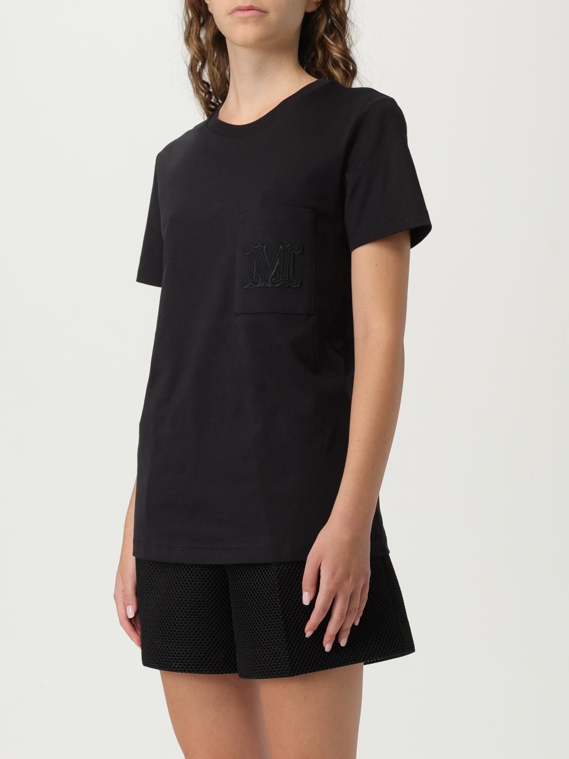 Max Mara Max Mara T-Shirt Woman Black Size S / US 4 / IT 40 - 4 Thumbnail