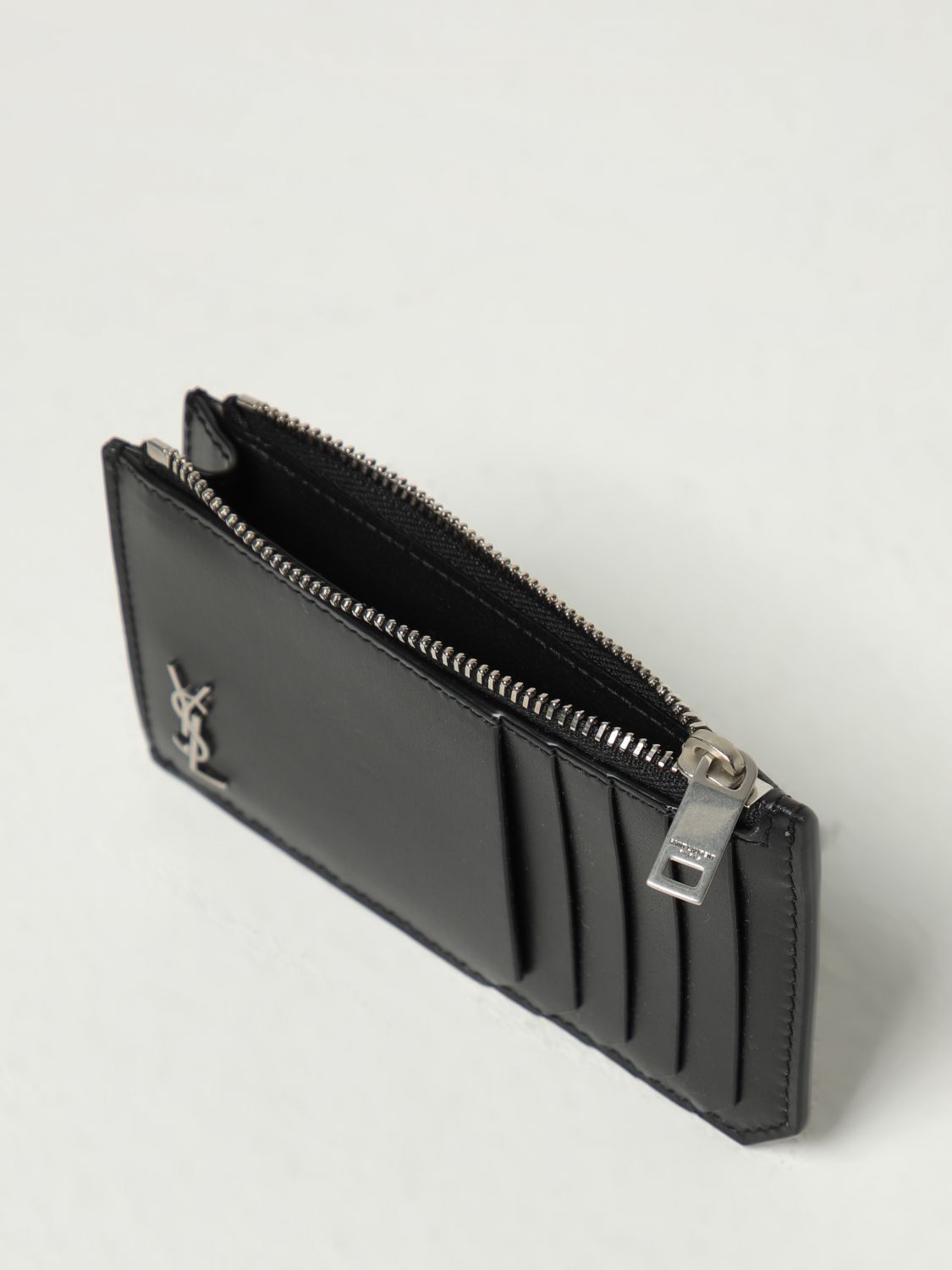 Saint Laurent Paris Saint Laurent Wallet Men Black Size ONE SIZE - 3 Thumbnail