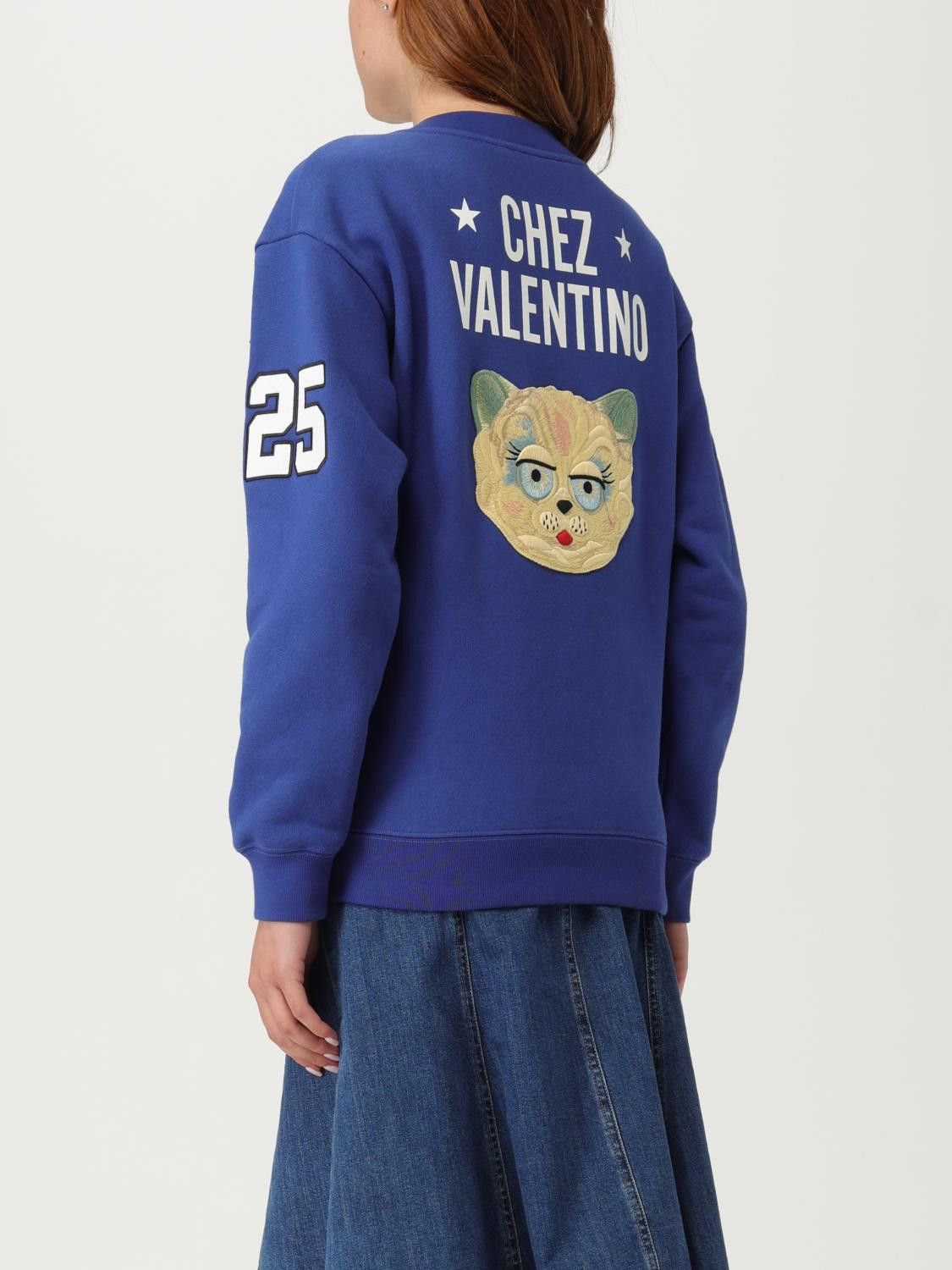 Valentino Valentino Sweatshirt Woman Blue Size S / US 4 / IT 40 - 3 Thumbnail