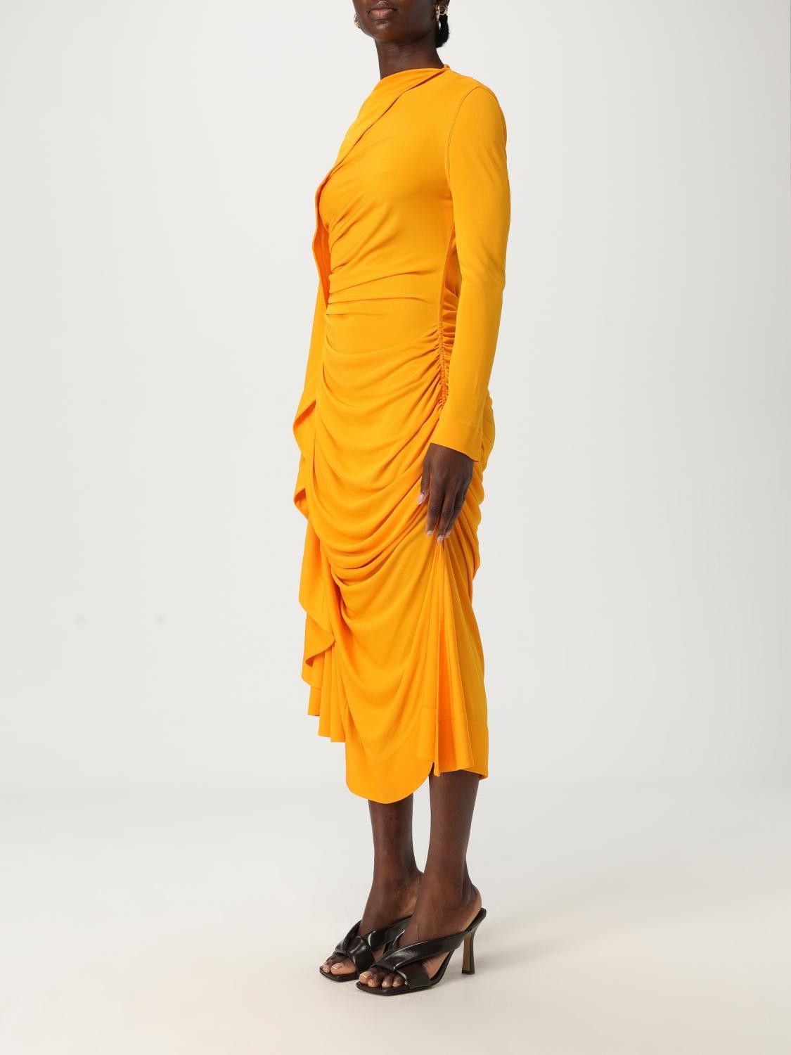 Bottega Veneta Bottega Veneta Dress Woman Orange Size S / US 4 / IT 40 - 4 Thumbnail