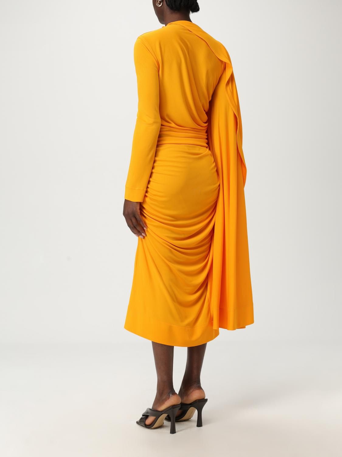 Bottega Veneta Bottega Veneta Dress Woman Orange Size S / US 4 / IT 40 - 3 Thumbnail