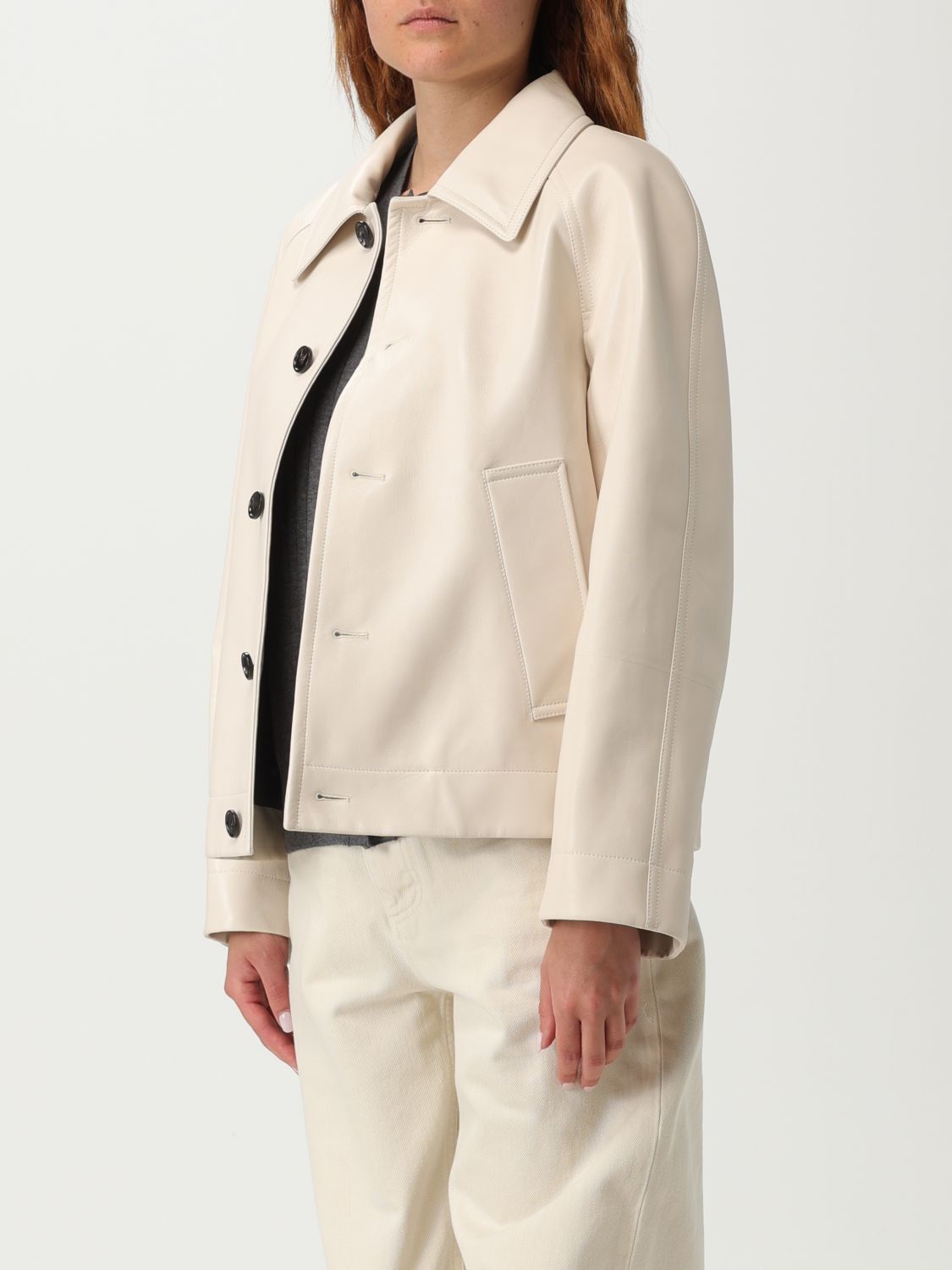 Bottega Veneta Bottega Veneta Jacket Woman Yellow Cream Size M / US 6-8 / IT 42-44 - 4 Thumbnail