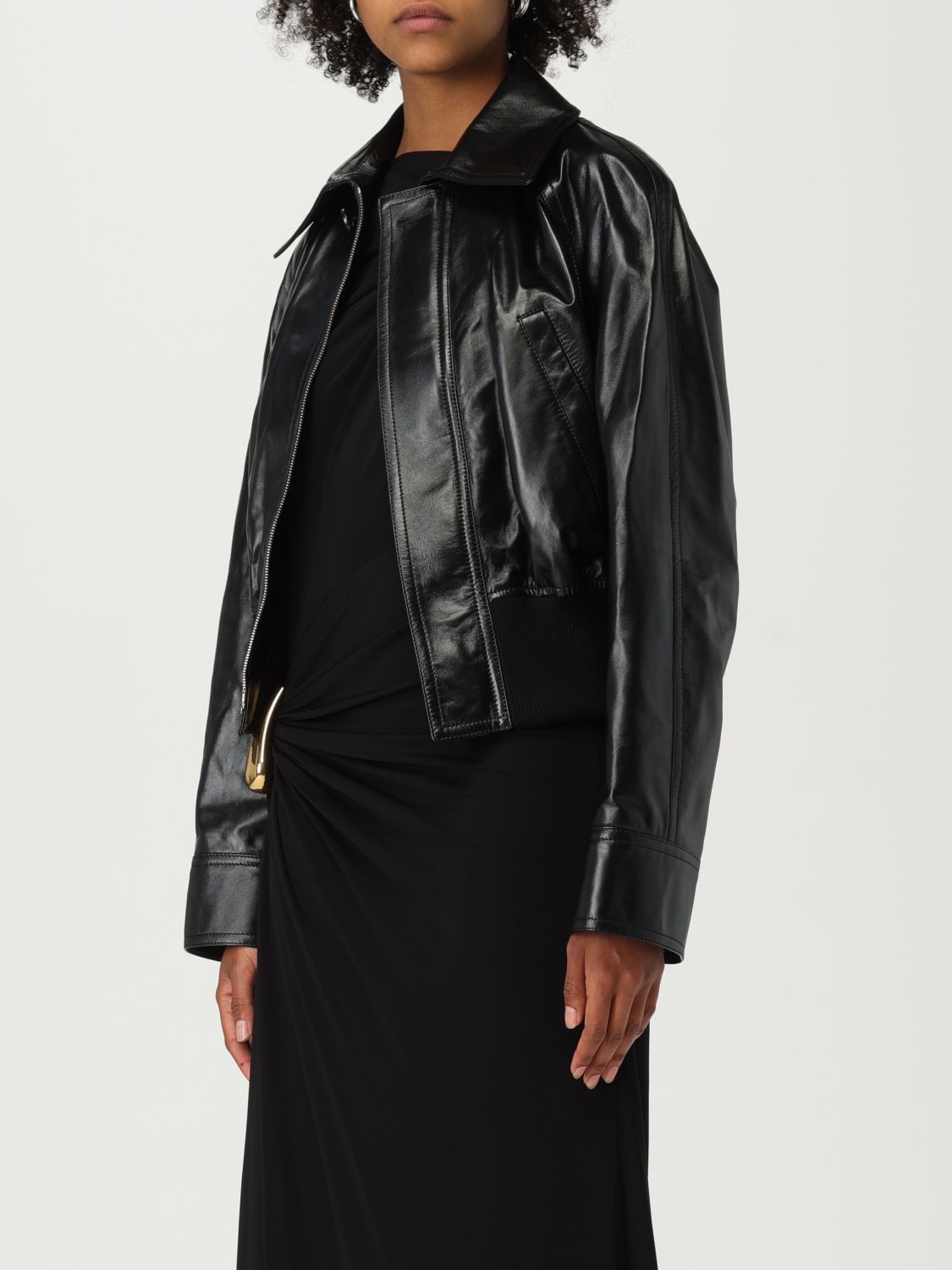 Bottega Veneta Bottega Veneta Jacket Woman Black Size M / US 6-8 / IT 42-44 - 3 Thumbnail