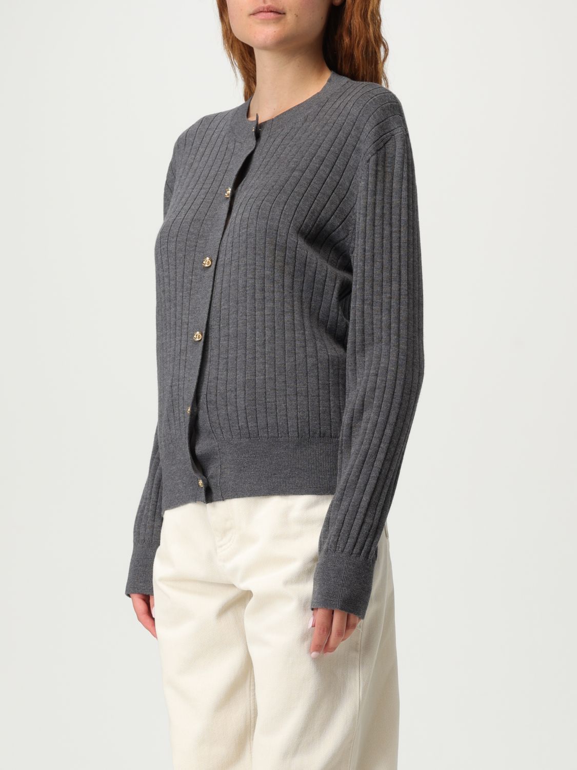 Bottega Veneta Bottega Veneta Sweater Woman Charcoal Size L / US 10 / IT 46 - 4 Thumbnail