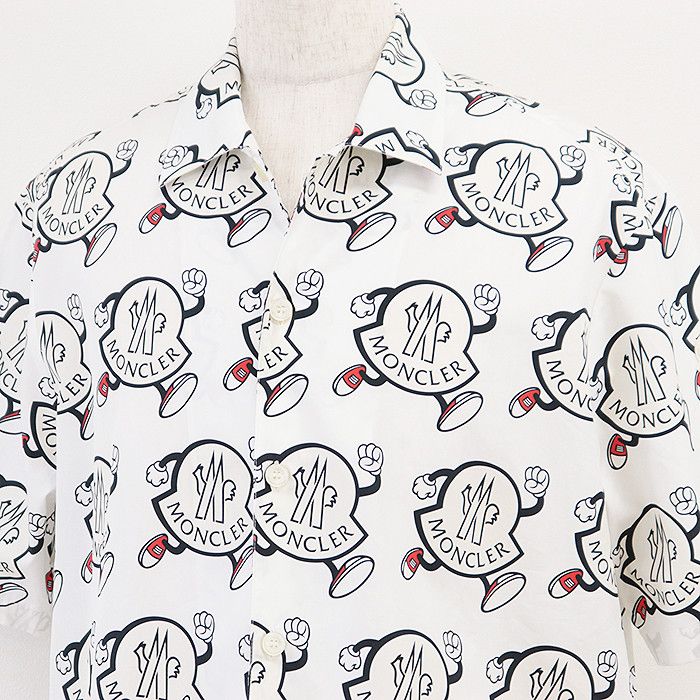 Moncler Moncler Moncler CAMICIA Cotton Short Sleeve Shirt Cotton Dress Shirt Size ONE SIZE - 2 Thumbnail