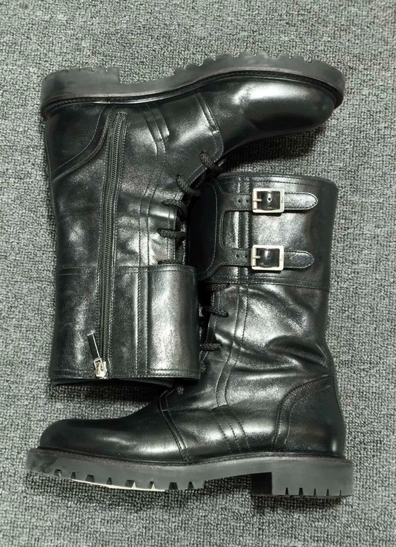 Dior Black Martin Boots by Dior Size US 9 / EU 42 - 3 Thumbnail