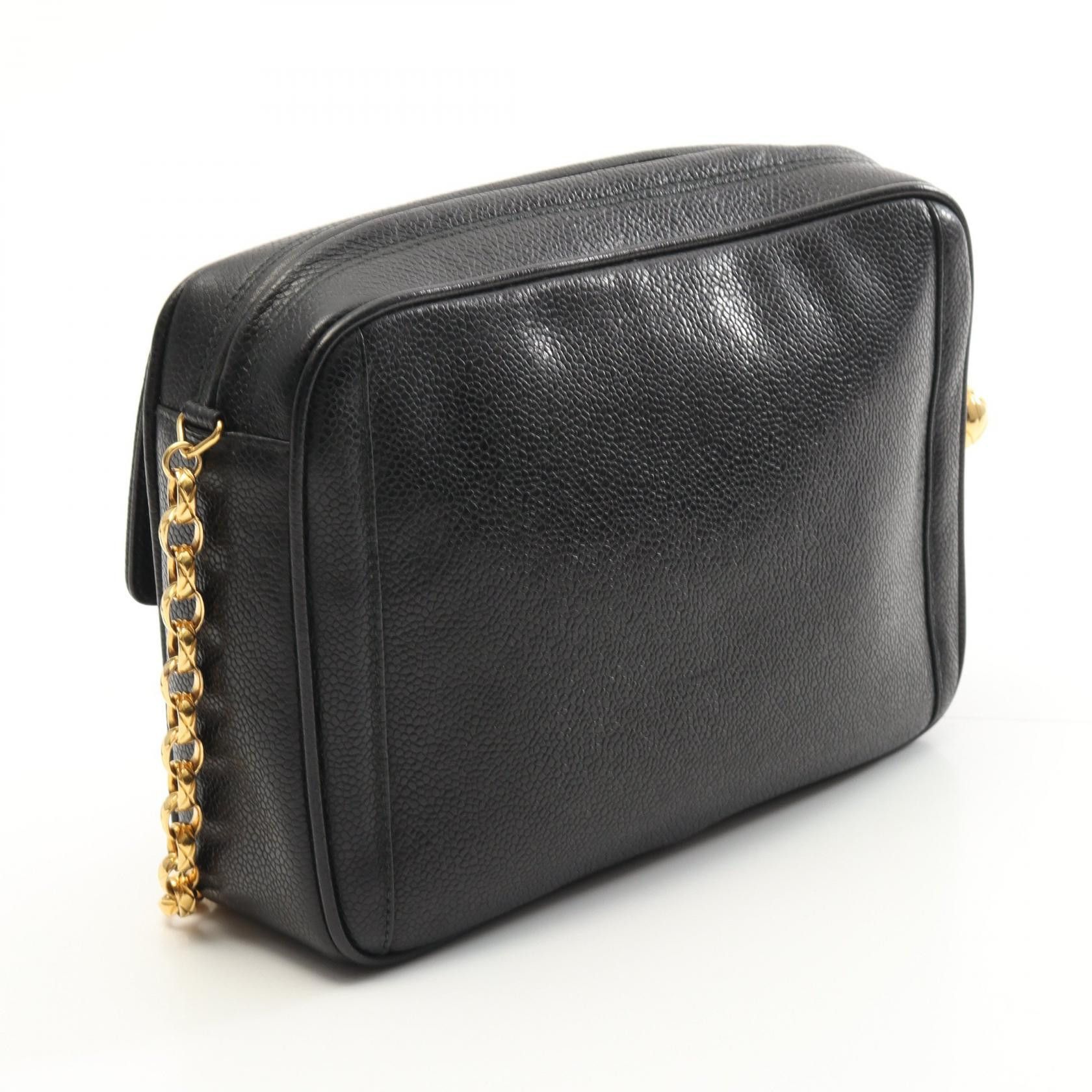 Chanel Chanel Chanel Coco Mark Grained Calf Shoulder Bag Leather Shoulder Bag Size ONE SIZE - 2 Thumbnail