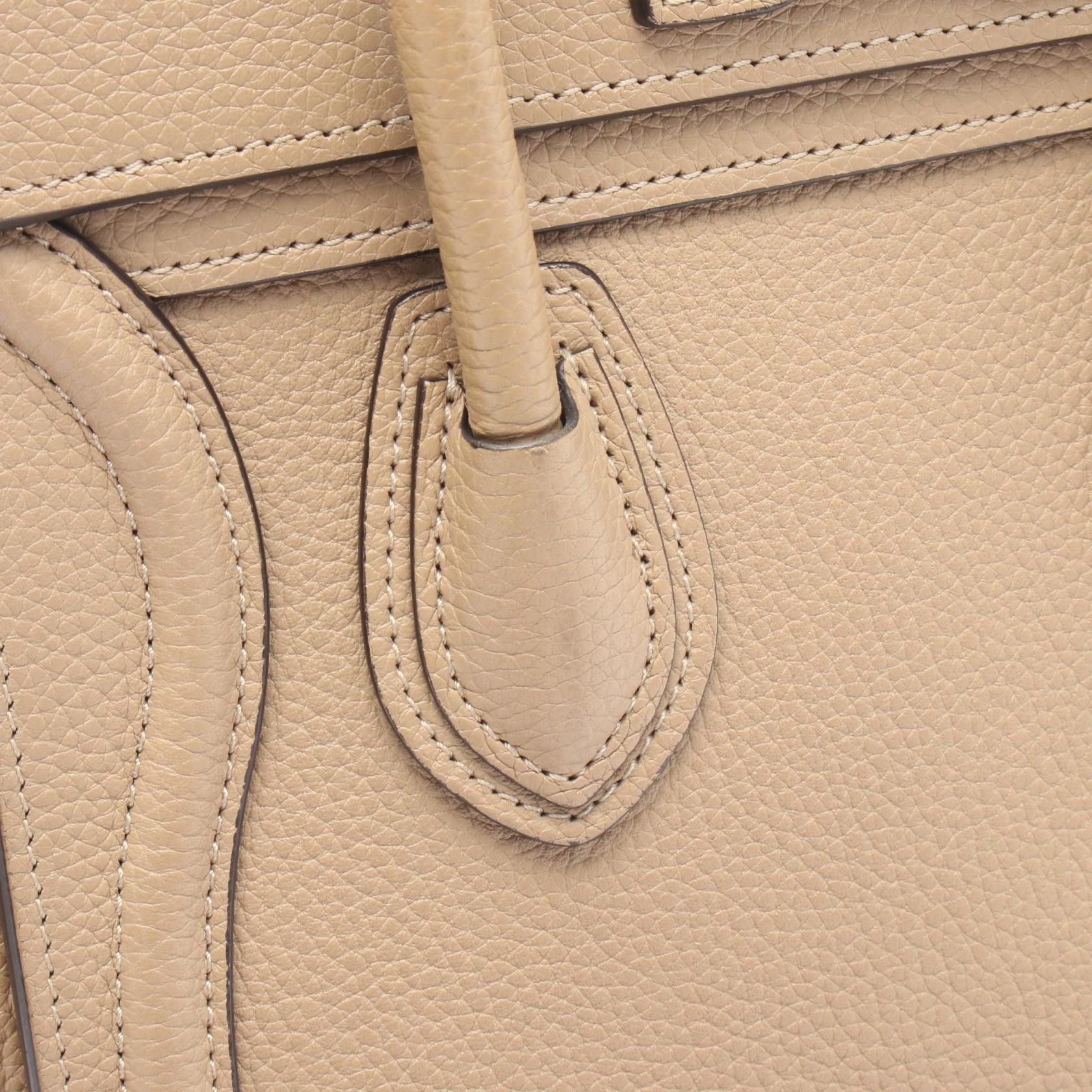 Celine Celine Celine Luggage Nano Shopper Leather Handbag Leather Handbag 189243 Size ONE SIZE - 8 Thumbnail