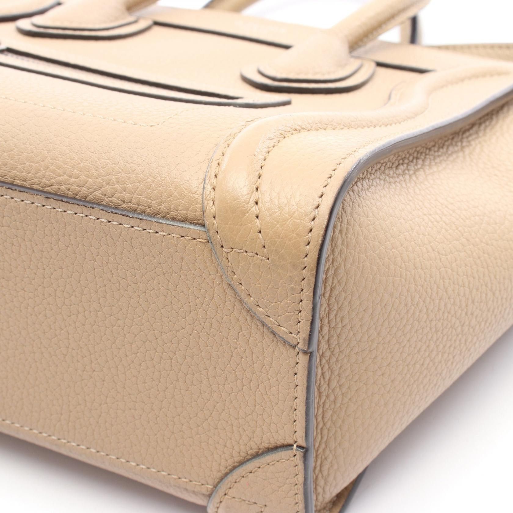Celine Celine Celine Luggage Nano Shopper Leather Handbag Leather Handbag 189243 Size ONE SIZE - 6 Thumbnail
