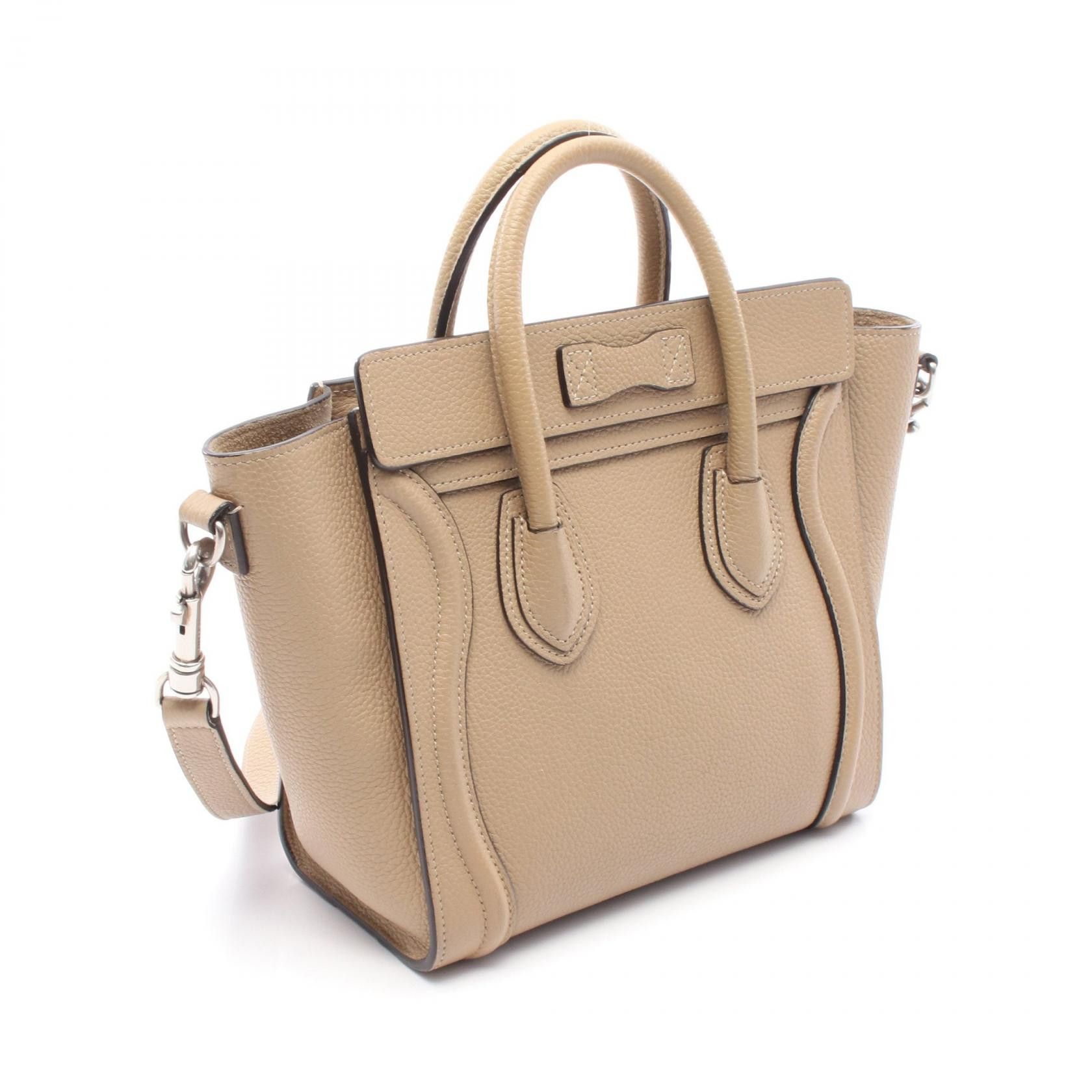 Celine Celine Celine Luggage Nano Shopper Leather Handbag Leather Handbag 189243 Size ONE SIZE - 2 Thumbnail