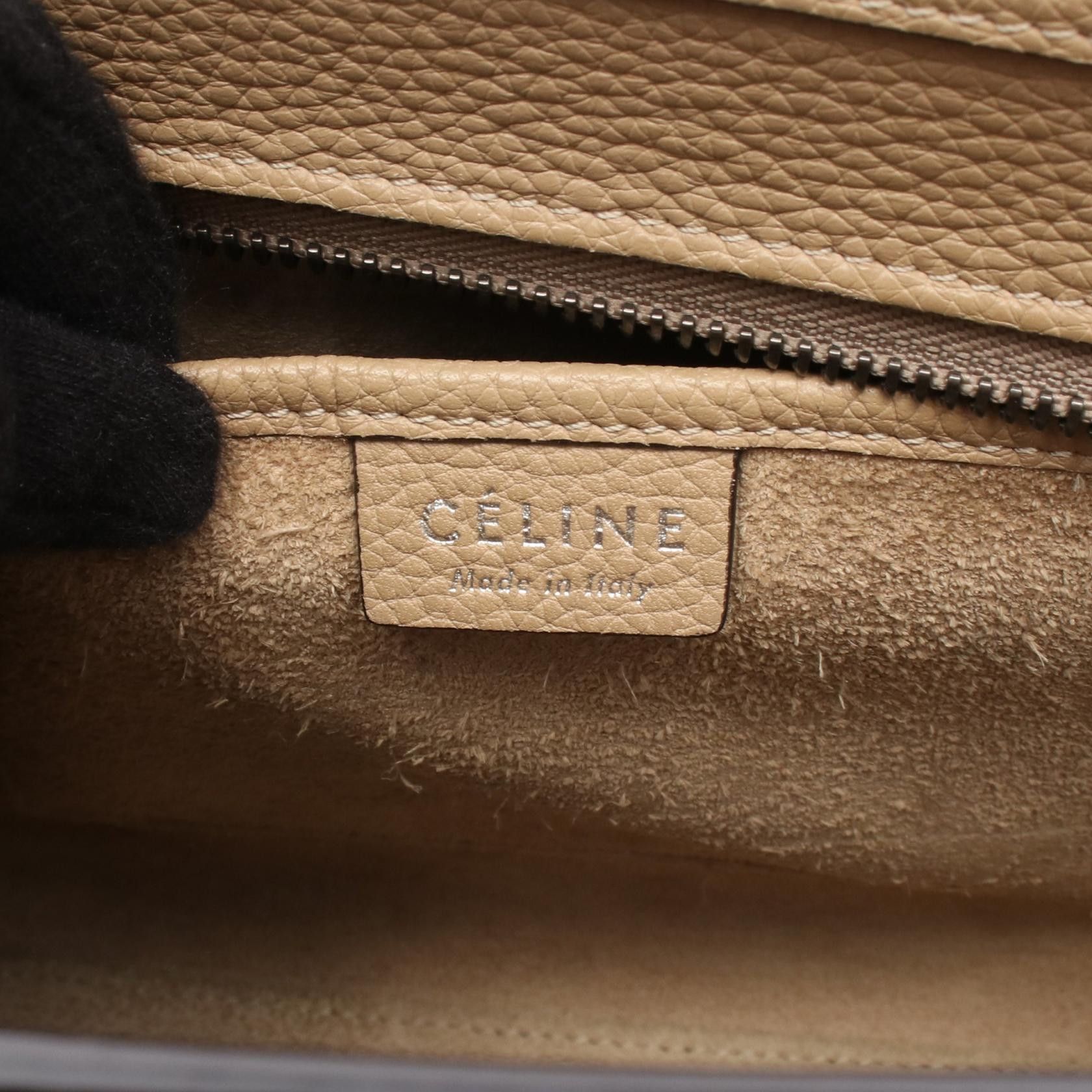 Celine Celine Celine Luggage Nano Shopper Leather Handbag Leather Handbag 189243 Size ONE SIZE - 4 Thumbnail
