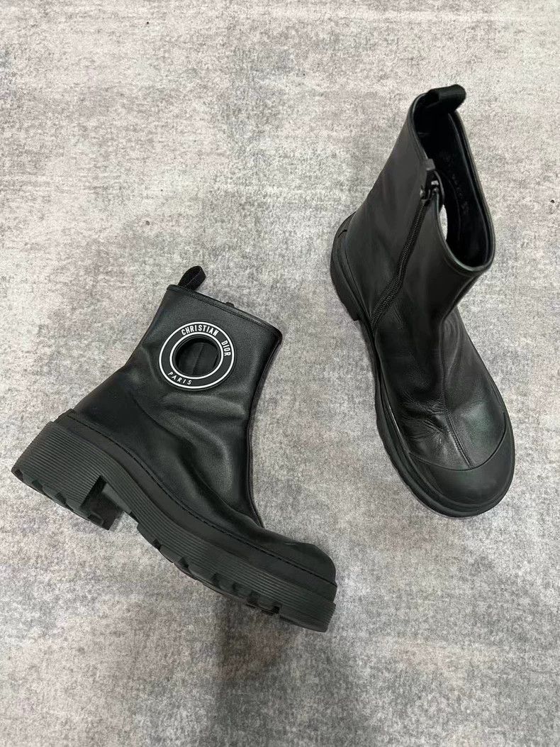 Dior Dior Logo Thick Sole Martin Boots Size US 6 / IT 36 - 2 Thumbnail