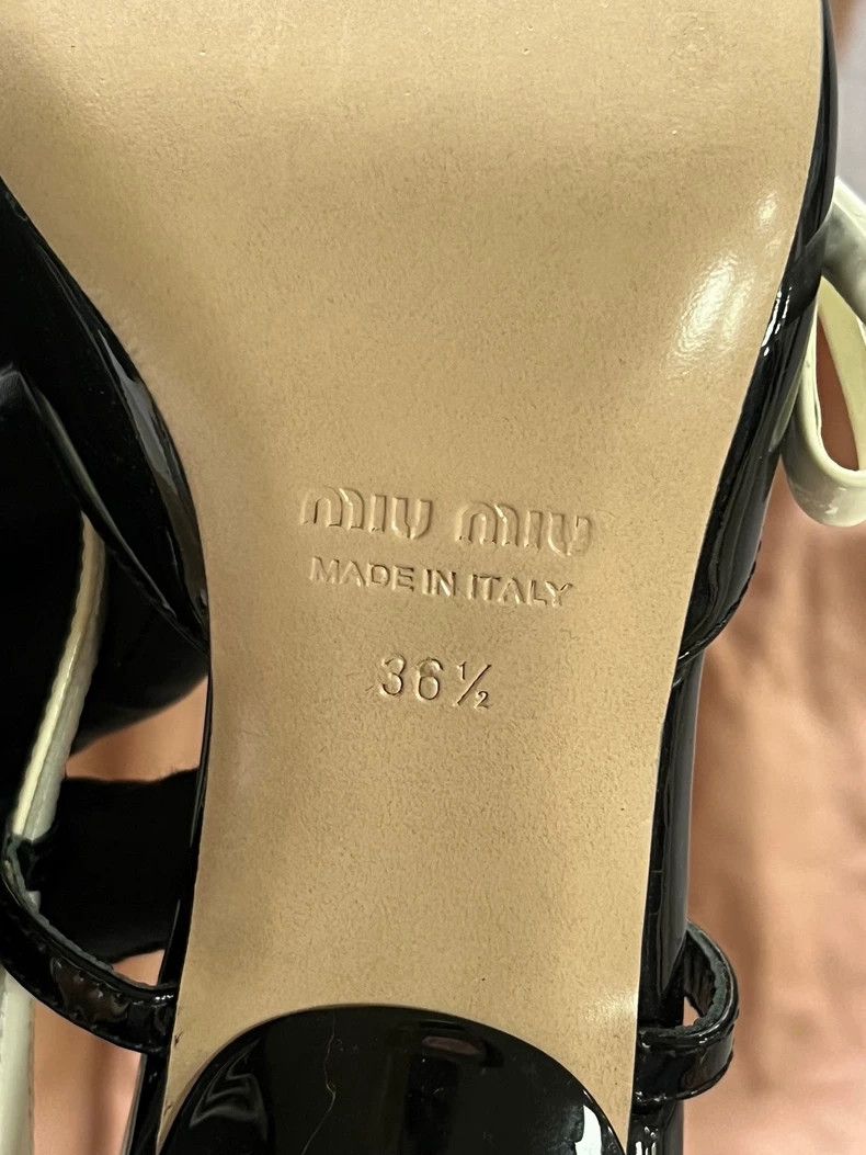 Prada Miumiu Patent Leather High Heels Size 36.5 Size US 6 / IT 36 - 7 Thumbnail