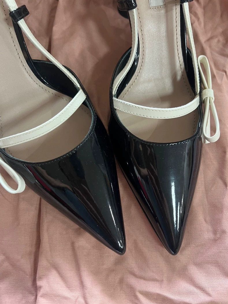 Prada Miumiu Patent Leather High Heels Size 36.5 Size US 6 / IT 36 - 3 Thumbnail