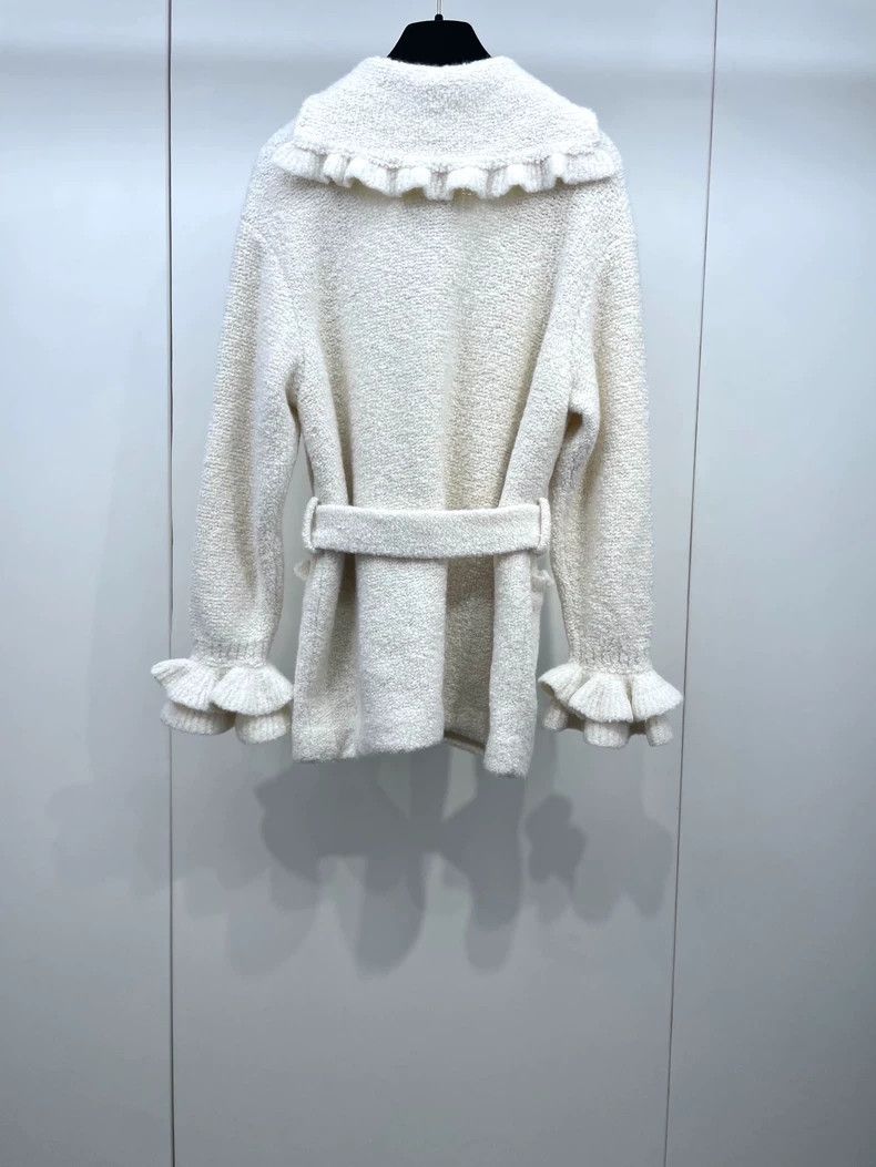 Chanel Chanel Knit Sweater with Belt and Ruffles Size XS / US 0-2 / IT 36-38 - 2 Thumbnail