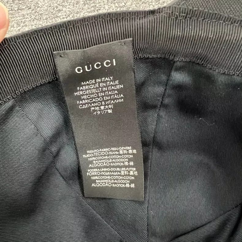 Gucci Gucci Embroidered Baseball Cap with Red Green Strap Size ONE SIZE - 6 Thumbnail