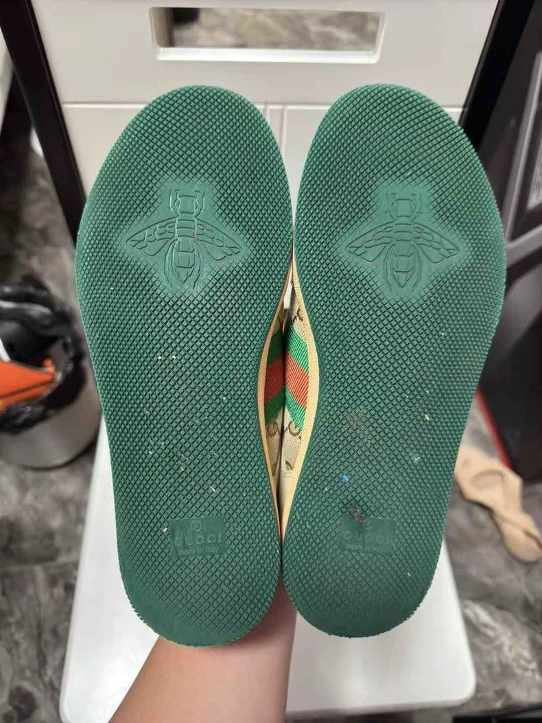 Gucci GUCCI Screener Women's Leather Sneakers Size 37.5 Size US 8 / IT 38 - 8 Thumbnail
