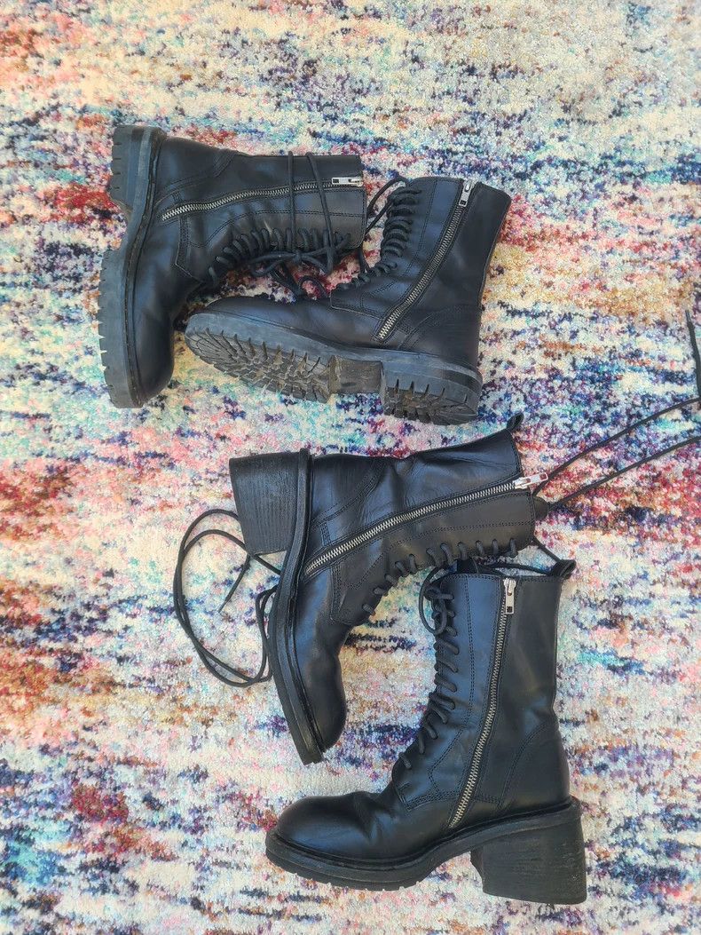Ann Demeulemeester Ann Demeulemeester Black Ankle Boots Size US 7 / IT 37 - 3 Thumbnail