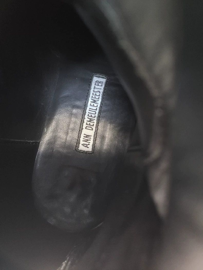 Ann Demeulemeester Ann Demeulemeester Women's Black Leather Boots Size US 8 / IT 38 - 7 Thumbnail