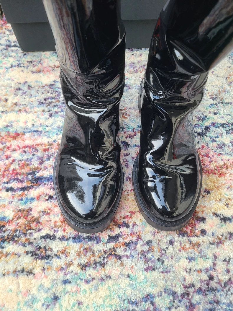 Ann Demeulemeester Ann Demeulemeester Women's Black Leather Boots Size US 8 / IT 38 - 2 Thumbnail