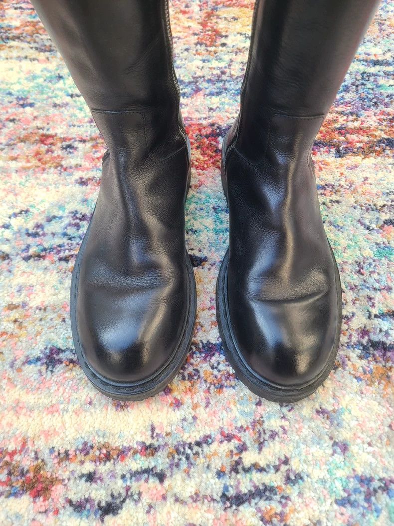 Ann Demeulemeester Ann Demeulemeester Women's Leather Knee Boots Size US 6 / IT 36 - 3 Thumbnail