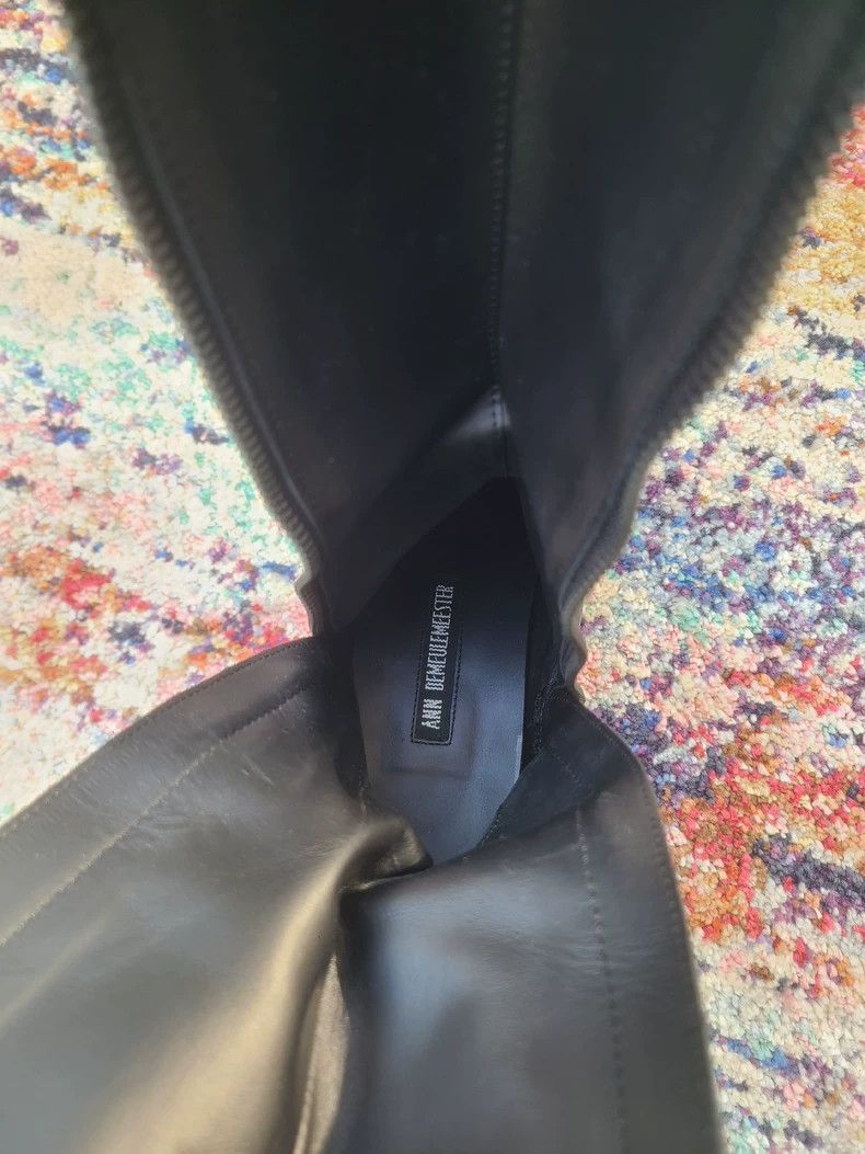Ann Demeulemeester Ann Demeulemeester Women's Leather Knee Boots Size US 6 / IT 36 - 8 Thumbnail
