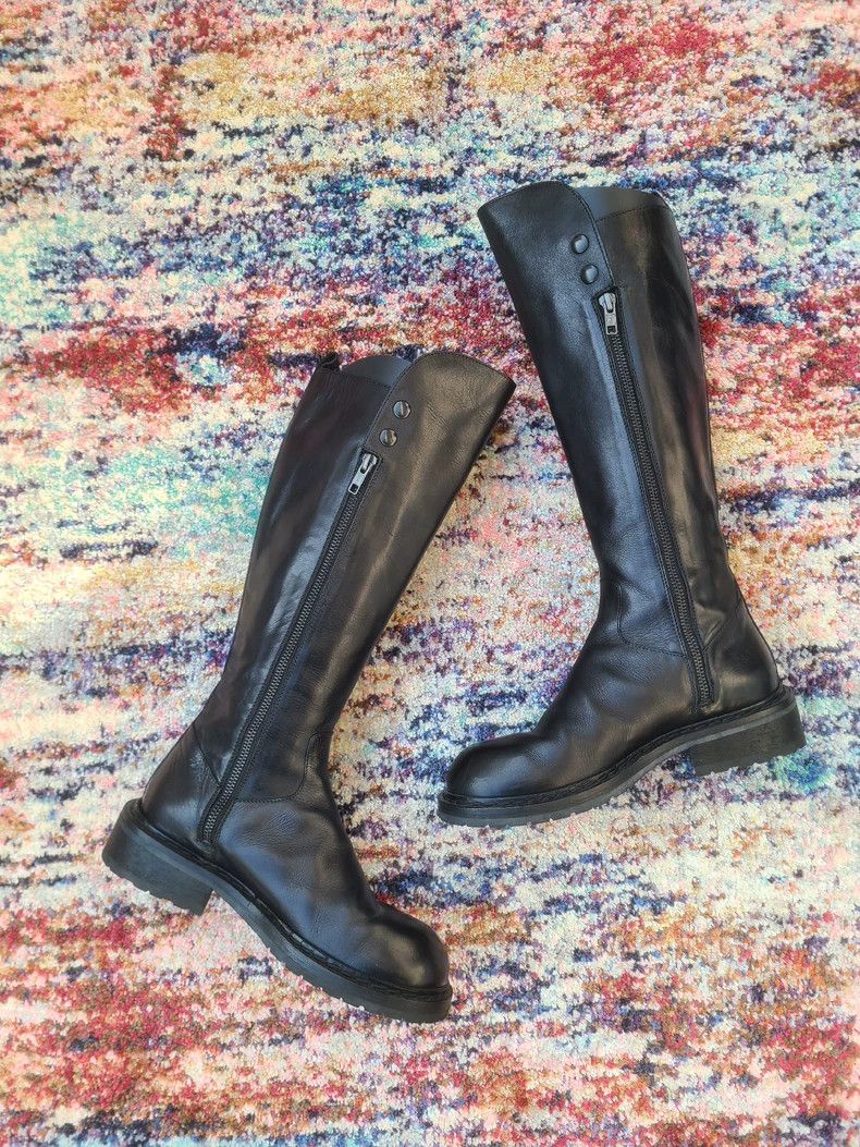 Ann Demeulemeester Ann Demeulemeester Women's Leather Knee Boots Size US 6 / IT 36 - 4 Thumbnail