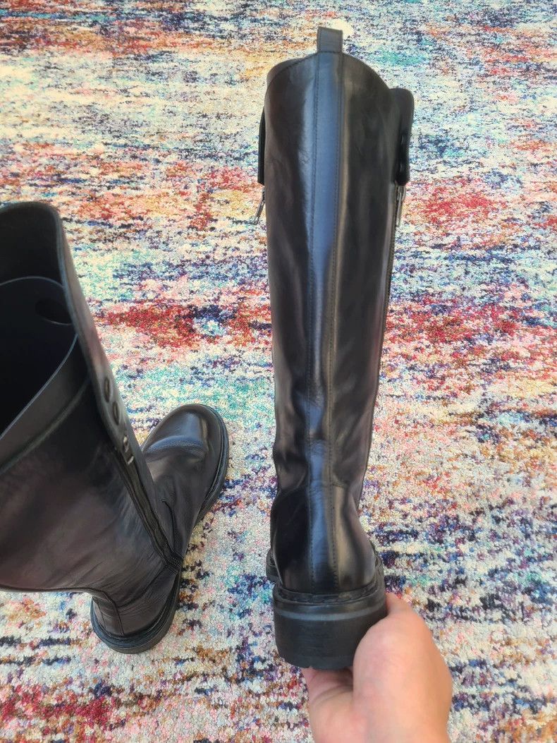 Ann Demeulemeester Ann Demeulemeester Women's Leather Knee Boots Size US 6 / IT 36 - 6 Thumbnail