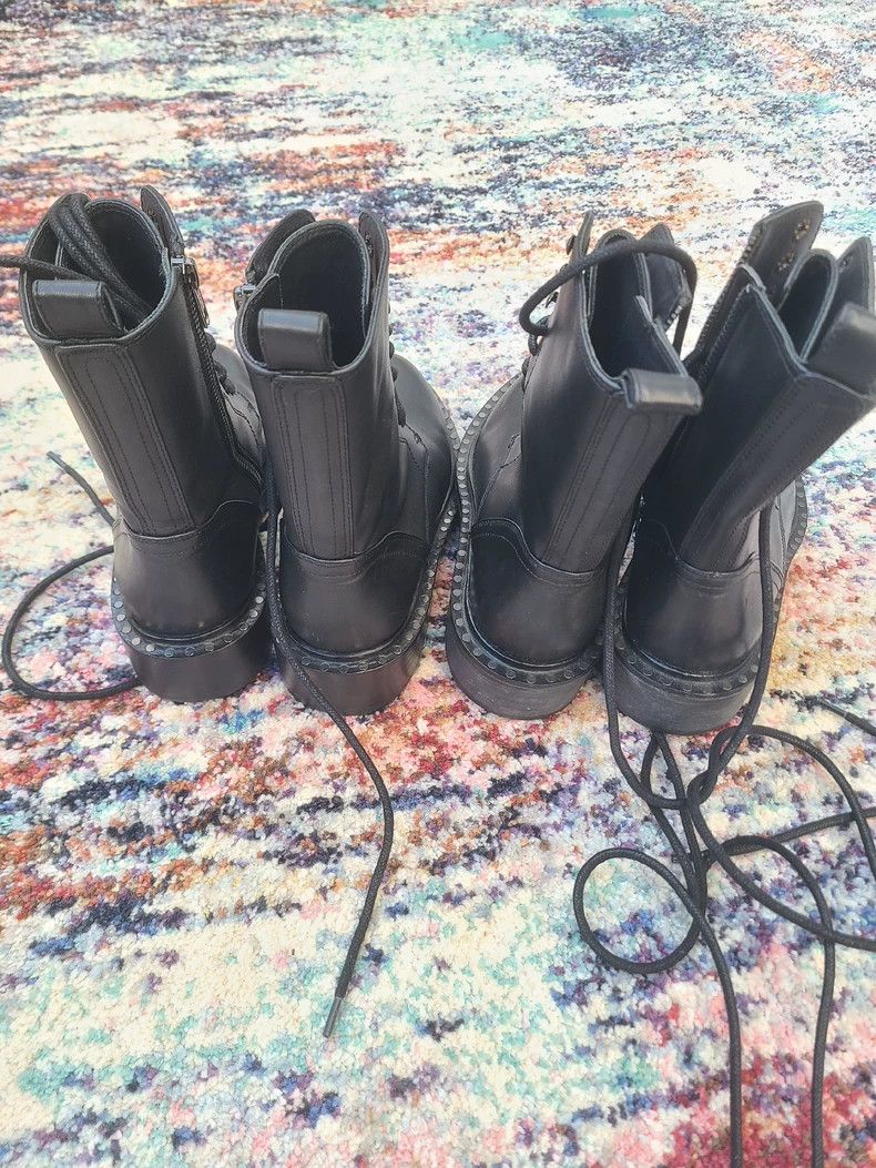 Ann Demeulemeester Ann Demeulemeester Black Lace-Up Boots Size US 8 / IT 38 - 5 Thumbnail