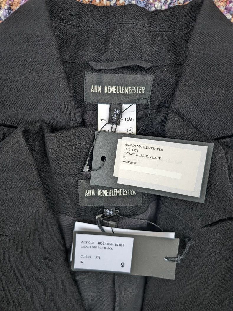Ann Demeulemeester Ann Demeulemeester Women's Cropped Jacket Size XL / US 12-14 / IT 48-50 - 6 Thumbnail